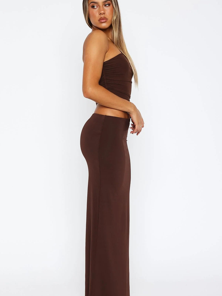 Give Me The Chance Maxi Dress Chocolate 3