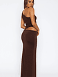 Give Me The Chance Maxi Dress Chocolate - thumbnail 4