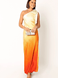 Glow One Shoulder Midi Dress - Sunset - thumbnail 7