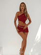 Eydie Mini Skirt Red - thumbnail 3