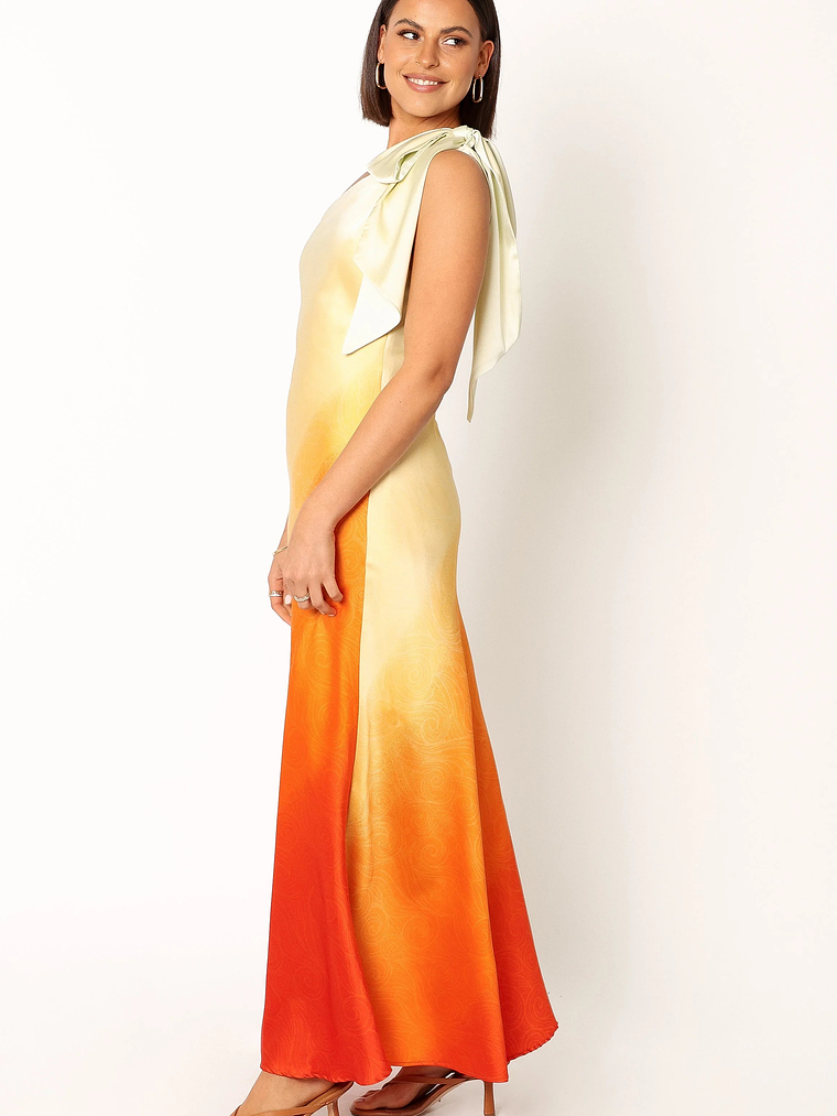 Glow One Shoulder Midi Dress - Sunset 8