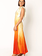Glow One Shoulder Midi Dress - Sunset - thumbnail 8
