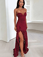 Everdine Maxi Dress - Burgundy - thumbnail 1