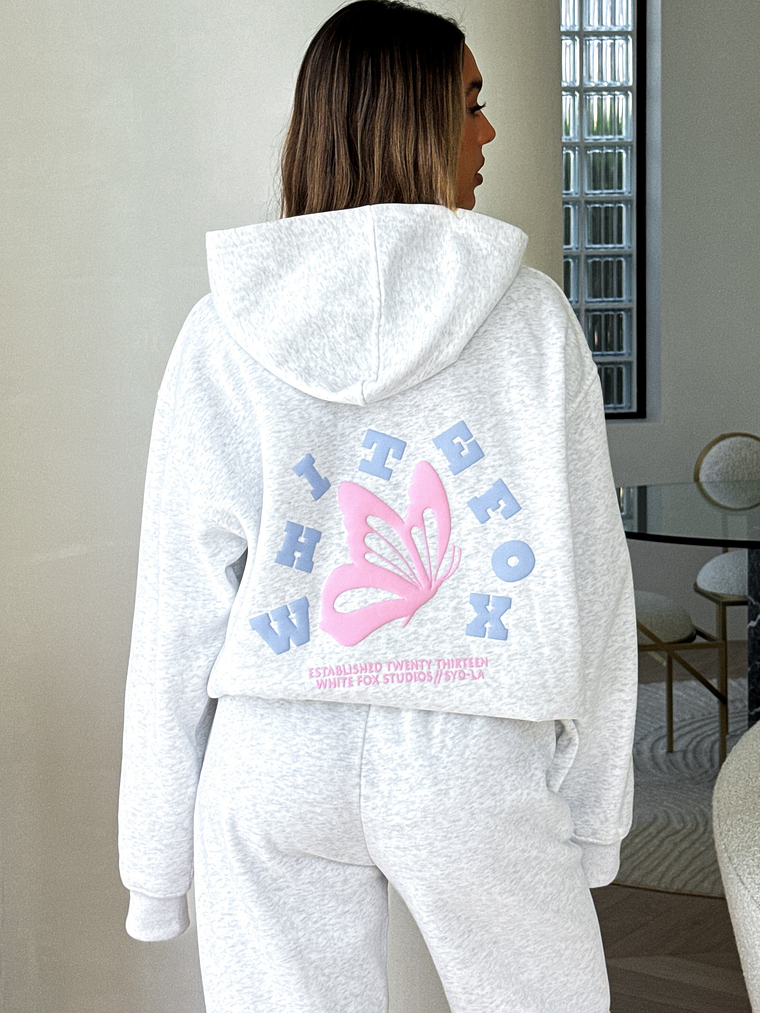 Give You The Best Oversized Hoodie Grey Marle 1