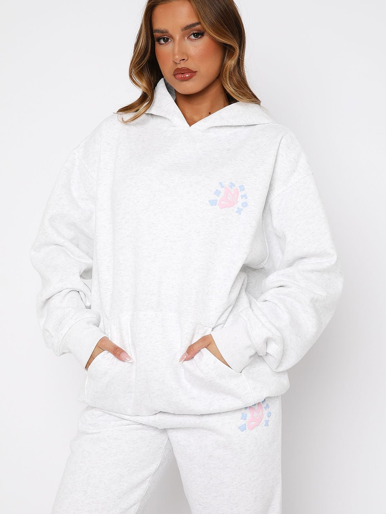 Give You The Best Oversized Hoodie Grey Marle 2