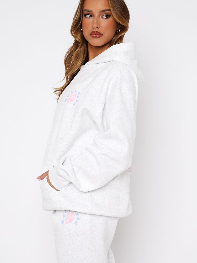 Give You The Best Oversized Hoodie Grey Marle 3