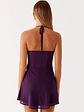 Gabrietta Mini Dress - Plum - thumbnail 4