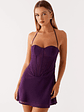 Gabrietta Mini Dress - Plum - thumbnail 5