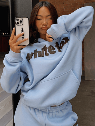 From The Archives Allora Oversized Hoodie Blue