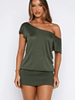 Following My Instincts Mini Dress Olive - thumbnail 3
