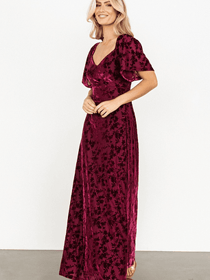 Everley Velvet Maxi Dress | Mulberry
