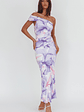 Gala One-Shoulder Maxi Dress Orchid Lilac - thumbnail 1
