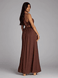 Eyes On You Lace-Up Slit Maxi Dress - thumbnail 2