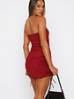 Eyes On The Prize Strapless Mini Dress Cherry Cola - thumbnail 4