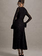 For Life | Black Lace Long-Sleeve Midi Dress - thumbnail 2