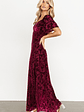 Everley Velvet Maxi Dress | Mulberry - thumbnail 3
