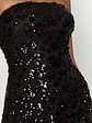 Everleigh Strapless Sequin Mini Dress - Black - thumbnail 4