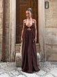 Eyes On You Lace-Up Slit Maxi Dress - thumbnail 5