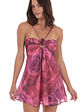 Floral Cutout Babydoll Dress in Mixed Pink - thumbnail 1