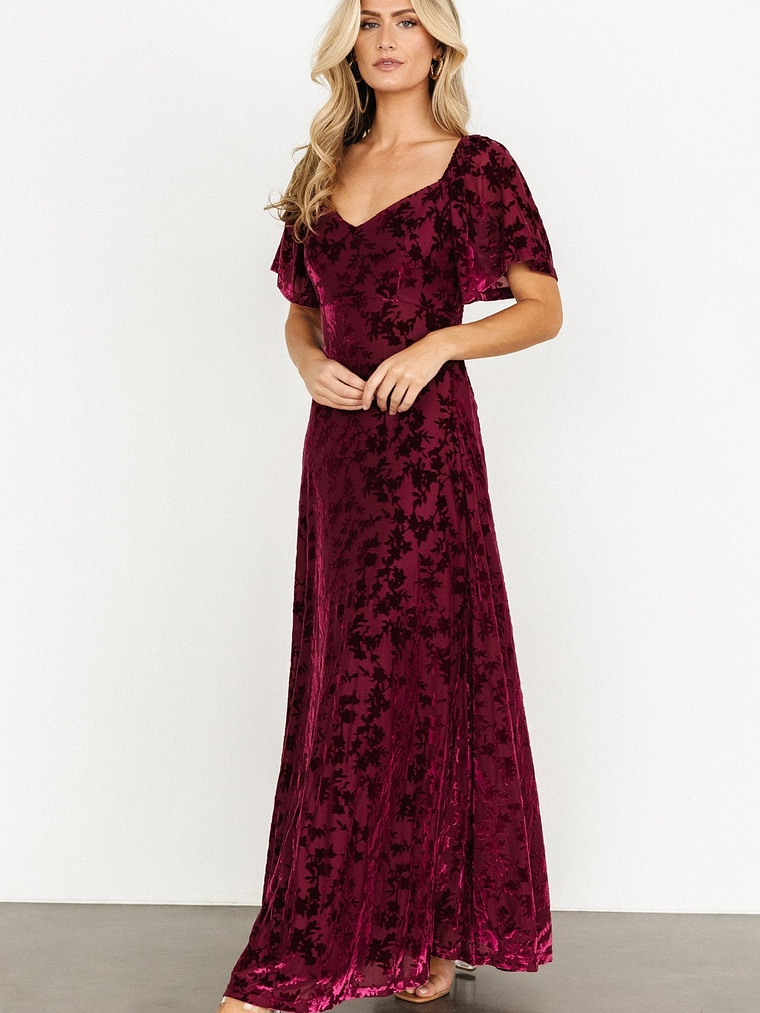 Everley Velvet Maxi Dress | Mulberry 7
