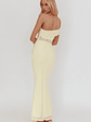 Gala One-Shoulder Sheer Waist Maxi Dress Yellow - thumbnail 2