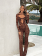Everly Jumpsuit Dark Chocolate Brown - thumbnail 3