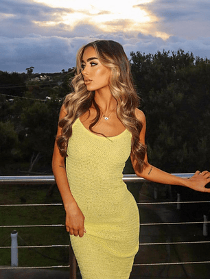 Ezra Yellow Maxi Dress