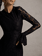 For Life | Black Lace Long-Sleeve Midi Dress - thumbnail 7