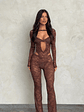 Everly Jumpsuit Dark Chocolate Brown - thumbnail 4