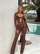 Everly Jumpsuit Dark Chocolate Brown - thumbnail 1