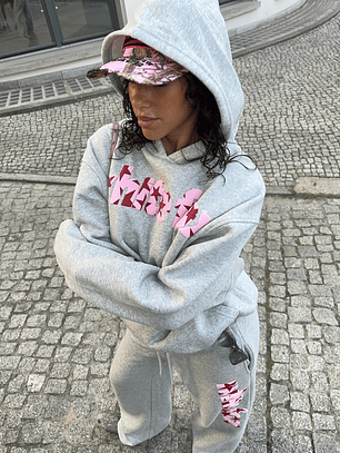 From The Archives Jaxx Oversized Hoodie Dark Grey Marle