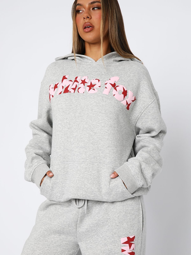 From The Archives Jaxx Oversized Hoodie Dark Grey Marle 3