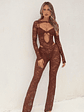 Everly Jumpsuit Dark Chocolate Brown - thumbnail 5