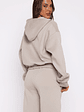 From The Archives Kenzie Boxy Zip Front Hoodie Moon - thumbnail 4