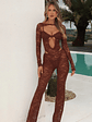 Everly Jumpsuit Dark Chocolate Brown - thumbnail 7