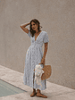 Floral Dreams Maxi Dress Blue - thumbnail 4