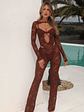 Everly Jumpsuit Dark Chocolate Brown - thumbnail 8