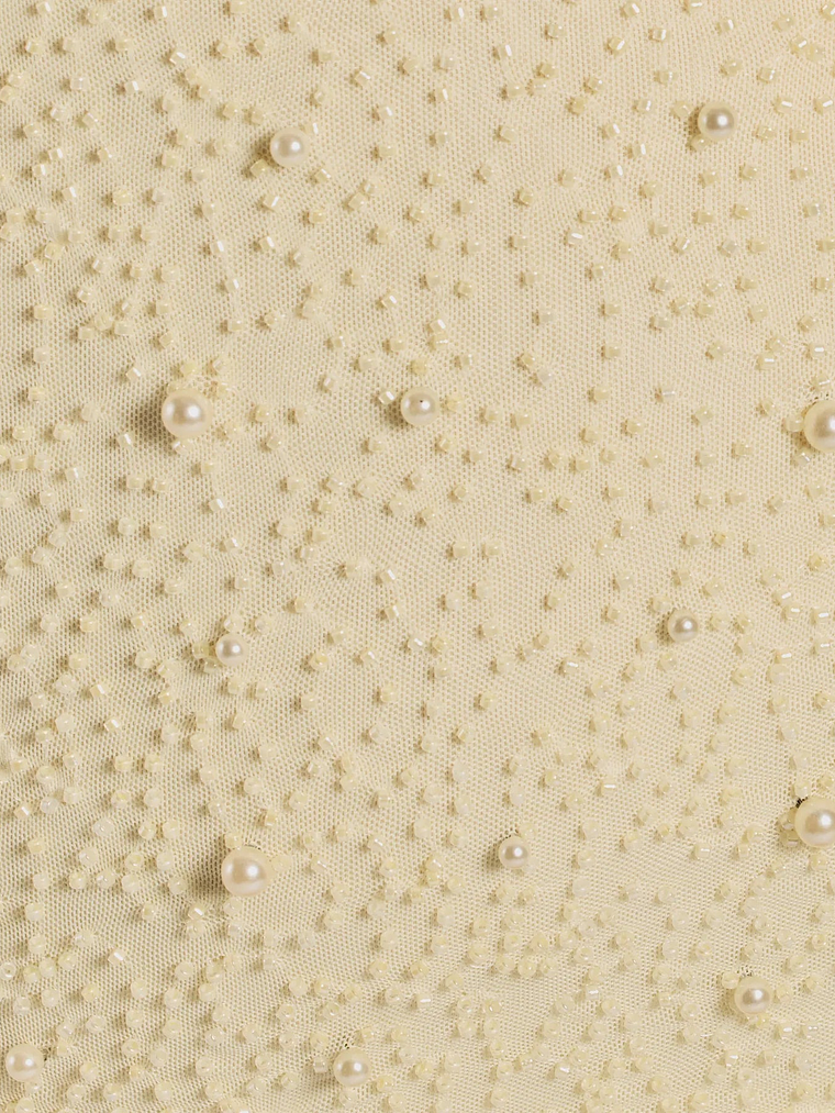 Guinevere Beaded Cowl Halter Mini Dress 13