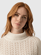 Glen Cable Knit Sweater - Cream - thumbnail 4