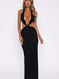 Everybody's Watching Maxi Dress Black - thumbnail 3
