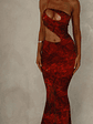 Fern Maxi Dress Orange - thumbnail 2