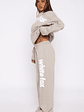 From The Archives Kenzie Wide Leg Sweatpants Moon - thumbnail 3
