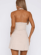 Forever With You Halter Mini Dress Oat - thumbnail 4