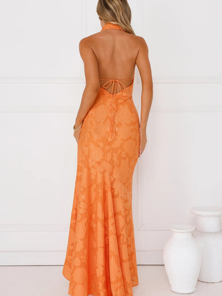 Garden Gems Halter Maxi Dress 4