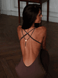 Gypsy Maxi Dress Chocolate - thumbnail 2