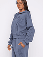 From The Archives Lexi Boxy Zip Front Hoodie Ocean - thumbnail 3