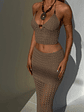 Eviana Maxi Skirt Tan - thumbnail 3