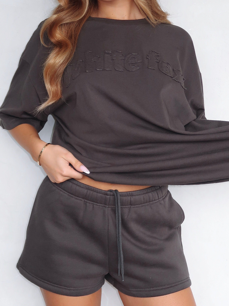 From The Archives Lexi Lounge Shorts Charcoal 7