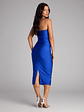 Fabulous Allure Strapless Bodycon Midi Dress - thumbnail 2