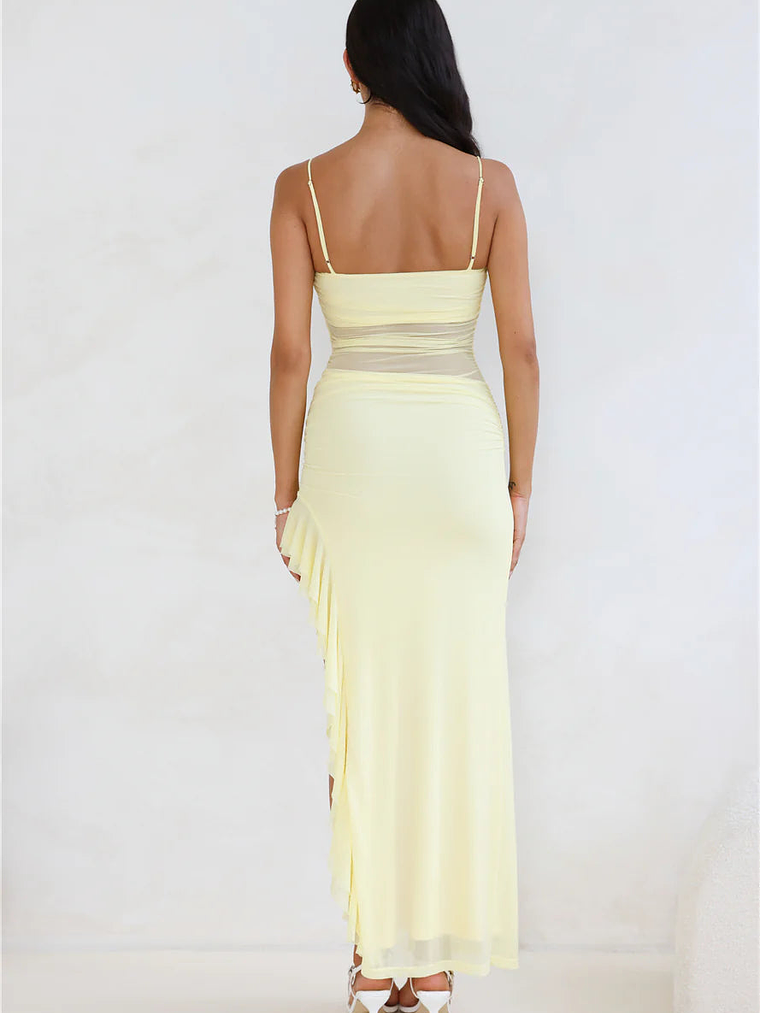 Golden Embrace Mesh Maxi Dress 9
